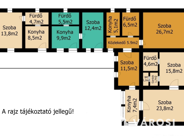 Békéscsaba belvárosában polgári családi ház eladó