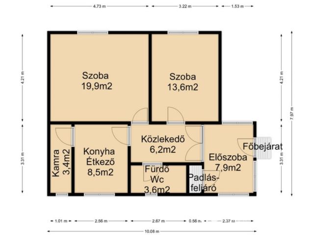 Murakeresztúron családi ház, nagy telekkel!