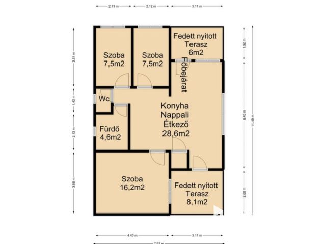 Csurgón, modern belső elosztású, felújított családi ház!