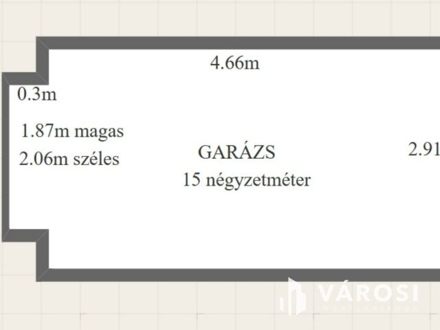 Eladó garázs a Vasvári Pál utcában, biztonságos udvarban