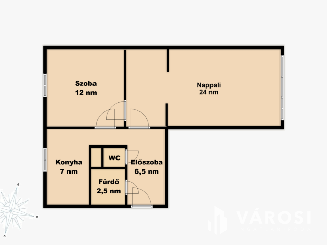 Felújított földszinti lakás közel a belvároshoz