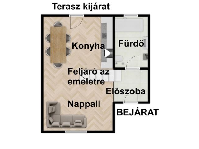 Remek házrész központi elhelyezkedéssel Szigethalmon!