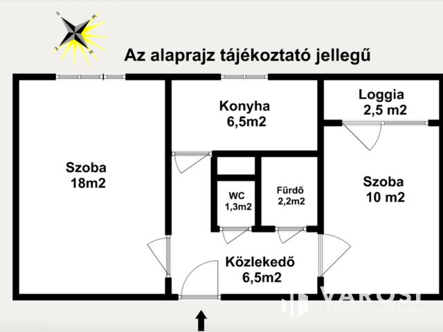 Loggiás panellakás ötszintes házban a Csorba utcában eladó